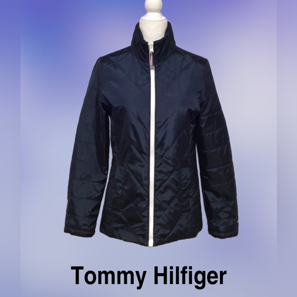 Tommy Hilfiger Puffer Lightweight Jacket,‎ Quilted, Blue, Size Small